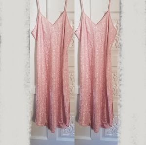 Vintage Pink Slip Dress